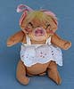 Annalee 8" Girl Pig - Mint - Signed - R542-68s