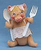 Annalee 8" Girl Barbecue Pig - Excellent - R542-80a