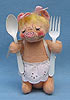 Annalee 8" Girl Barbecue Pig - Excellent - R542-80xa