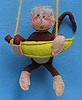 Annalee 7" Monkey with Banana Trapeze - Mint - R572-81
