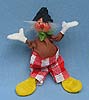 Annalee 10" Red & White Check Clown - Mint / Near Mint - R620-80sm