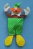 Annalee 10" Green Clown - Mint - R620-81gr