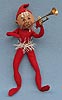 Annalee 10" Red Christmas Elf with Trumpet - Near Mint - Signed - R67-61frtrs