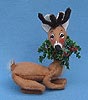 Annalee 10" Reindeer with Wreath - Mint / Near Mint - R99-81