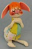 Annalee 7" Country Boy Bunny with Orange Hair - Excellent - S5-78xxa