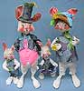 Annalee 29" Mom & Pop Bunny and Kids - Mint / Near Mint - S62-S63-76set