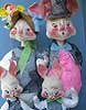 Annalee 29" E.P. Mom, Dad and 18" Bunny Family - Mint / Near Mint - S63-S62-76set