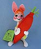 Annalee 7" Country Bunny with Carrot - Mint - S7-78def