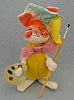 Annalee 7" Artist Bunny with Brush & Palette - Excellent - S9-78bxx