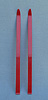 Annalee 10.5" Pair of Red Plastic Down Hill Skis - Mint - SKIDH