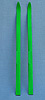 Annalee 9.5" Pair of Green Wooden Skis - Mint - SKIV