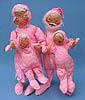 Annalee 29" Mr & Mrs Tuckered with Two PJ Kids - Excellent / Very Good - X30-68