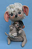 Annalee 12" Mother Mouse & 7" Baby Mouse - Very Good - Y46-65