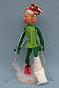 Annalee 10" Casualty Ski Elf with Leg in Cast - Mint - Z246-70xx