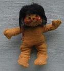 Annalee 3" Baby with Long Black Hair Ornament - Prototype - Mint
