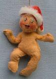 Annalee 3" Baby Wearing Santa Hat Ornament - Prototype - Mint