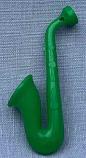 Annalee 3.5" Green Saxophone Instrument - Near Mint