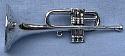 Annalee 5" Silver Trumpet Instrument - Near Mint