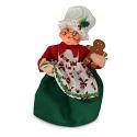 Annalee 6" Mrs Chef Santa Holding Gingerbread 2018 - Mint - 410118