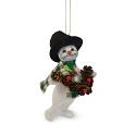 Annalee 5" Northwoods Snowman Ornament 2018 - Mint - 710918