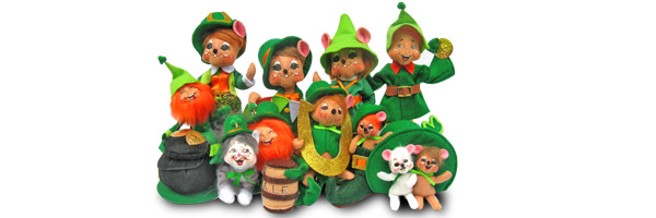 2014 Annalee St Patricks Day Dolls