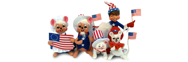 Patriotic Annalee Dolls for the 4th of July